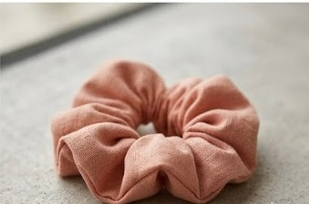 Sundariii Organic Cotton Scrunchies, Everyday Signature Pack, "Clean Girl Energy" - Set of 9, Handcrafted.