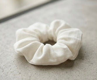 Sundariii Organic Cotton Scrunchies, Everyday Signature Pack, "Clean Girl Energy" - Set of 9, Handcrafted.
