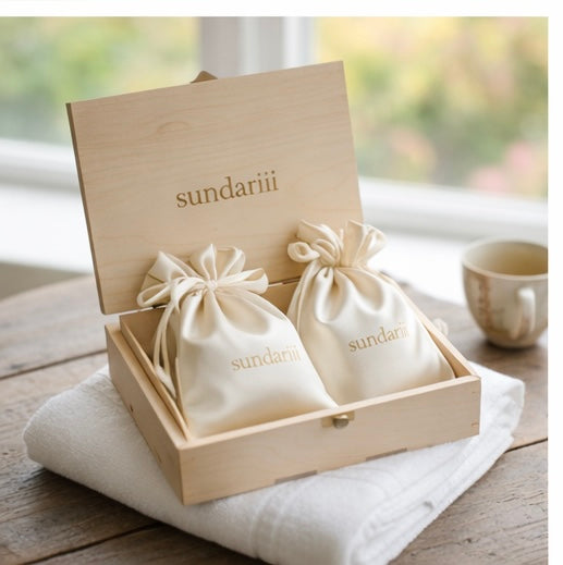 Sundariii Premium Satin Silk Scrunchies, Signature Pastel Luxe, "Old Money Energy" - Set of 9, Crease-Free Hold